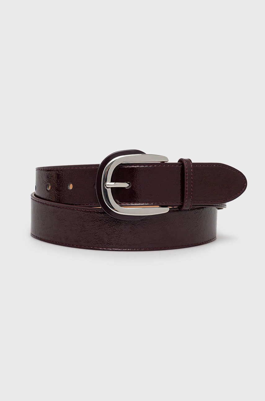 Max&co. curea femei, culoarea bordo