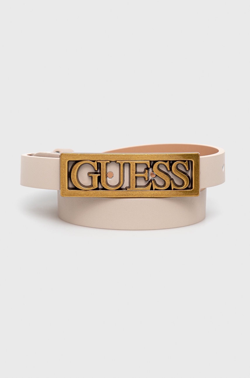 

Ремінь Guess жіночий колір бежевий