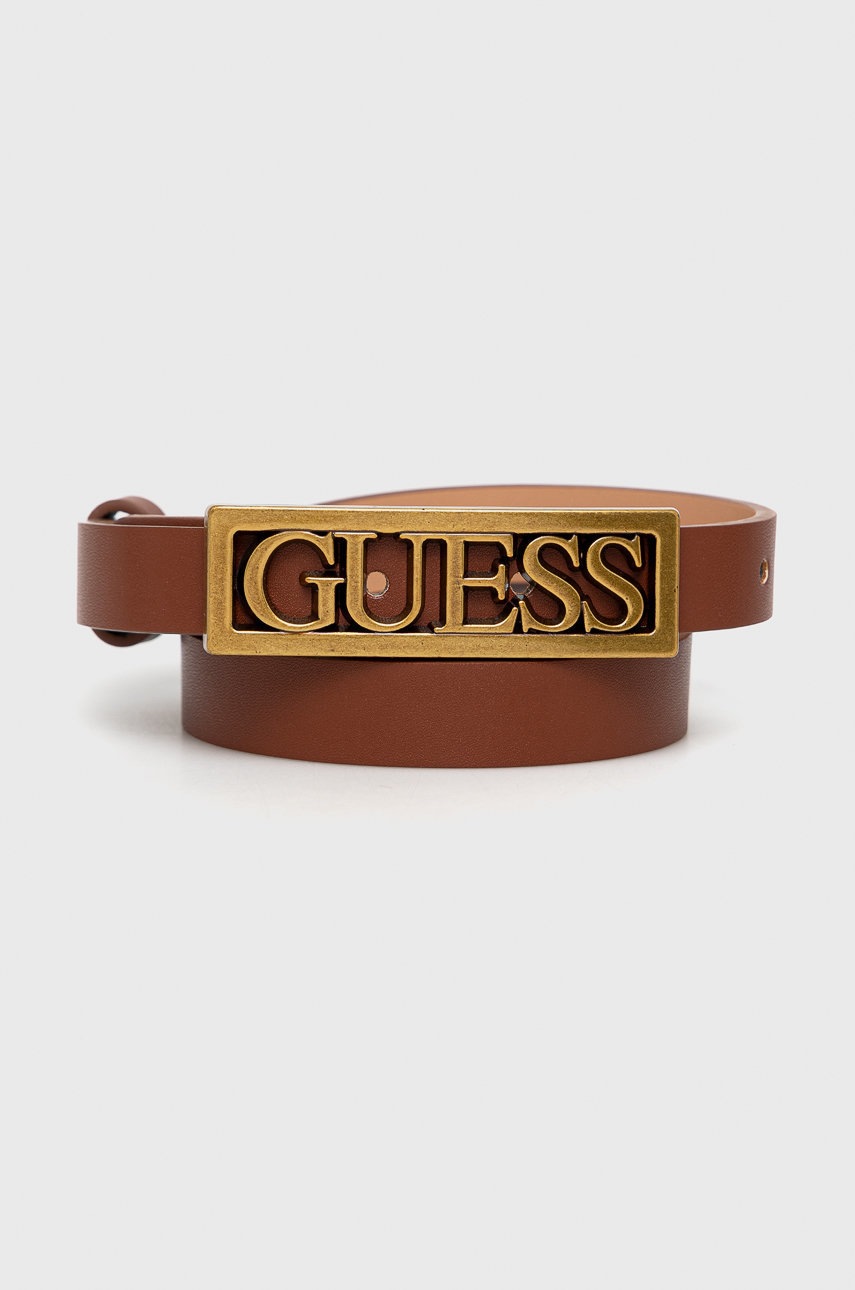 

Ремінь Guess жіночий колір коричневий