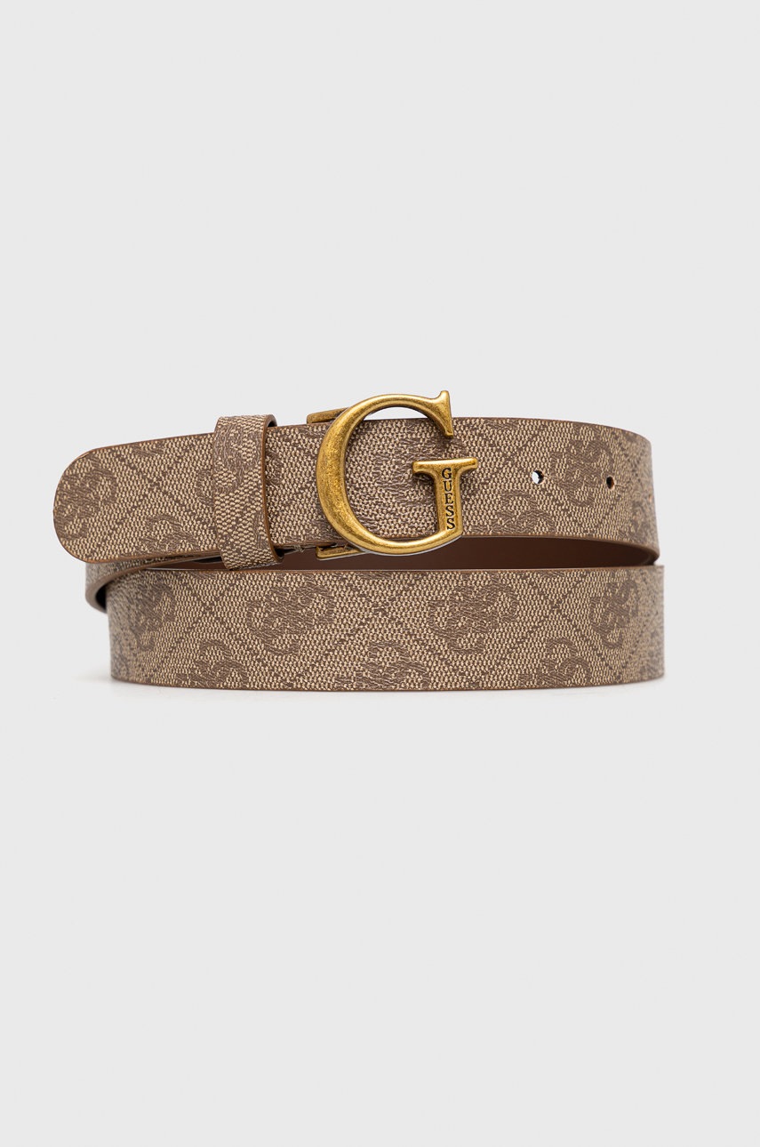 

Колан Guess дамски в кафяво, Кафяв
