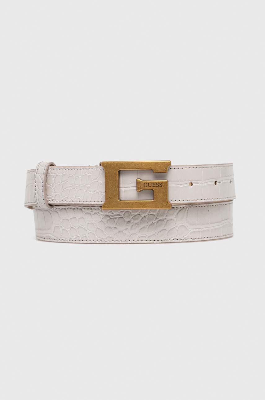 

Колан Guess дамски в бяло, Бежов