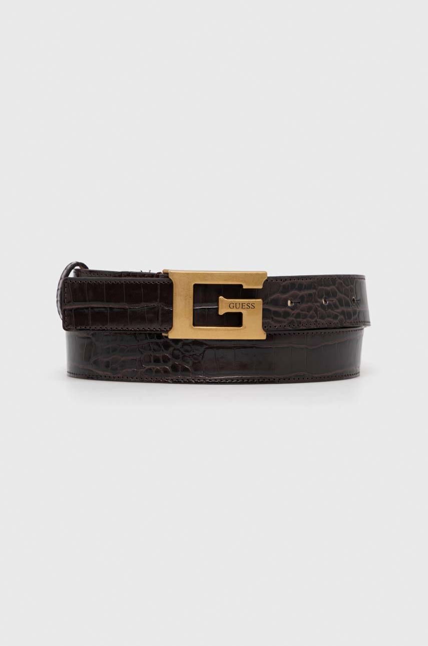 

Колан Guess дамски в кафяво, Кафяв
