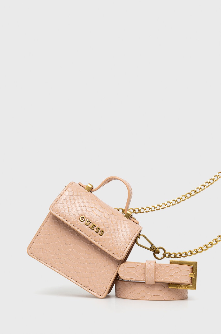 

Колан Guess дамски в розово, Розов