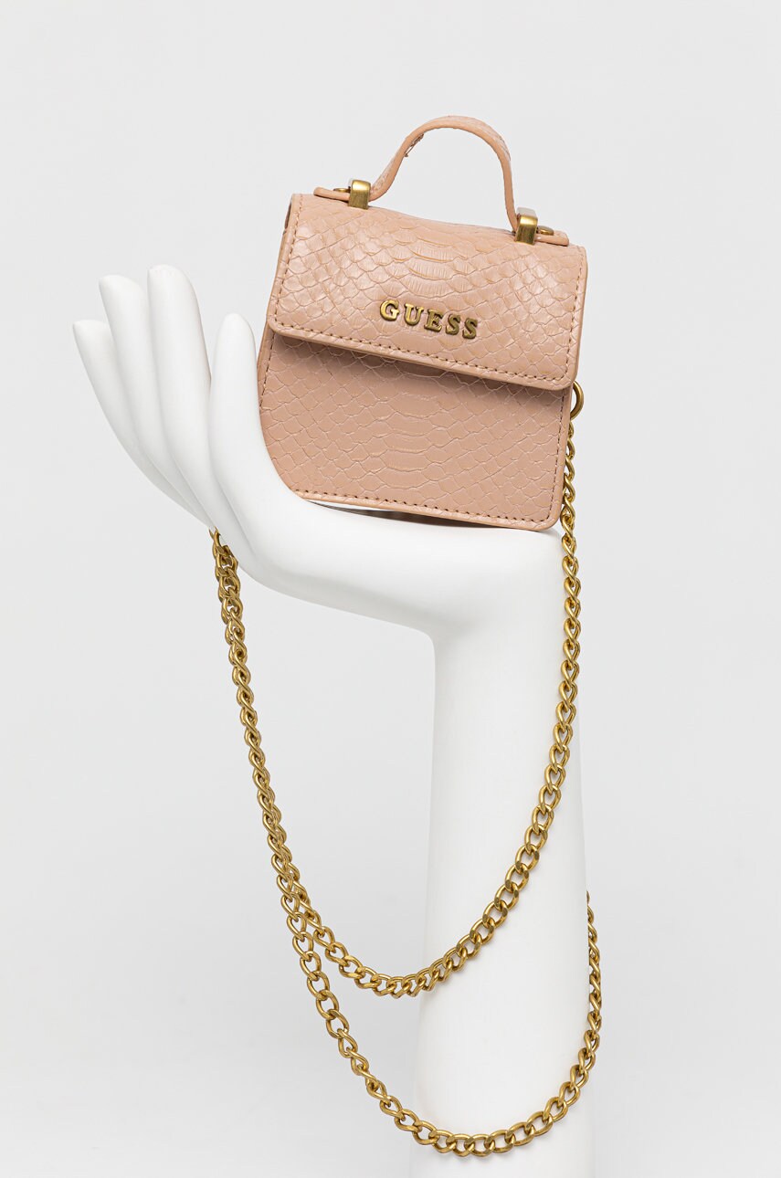 

Ремень Guess женский цвет розовый