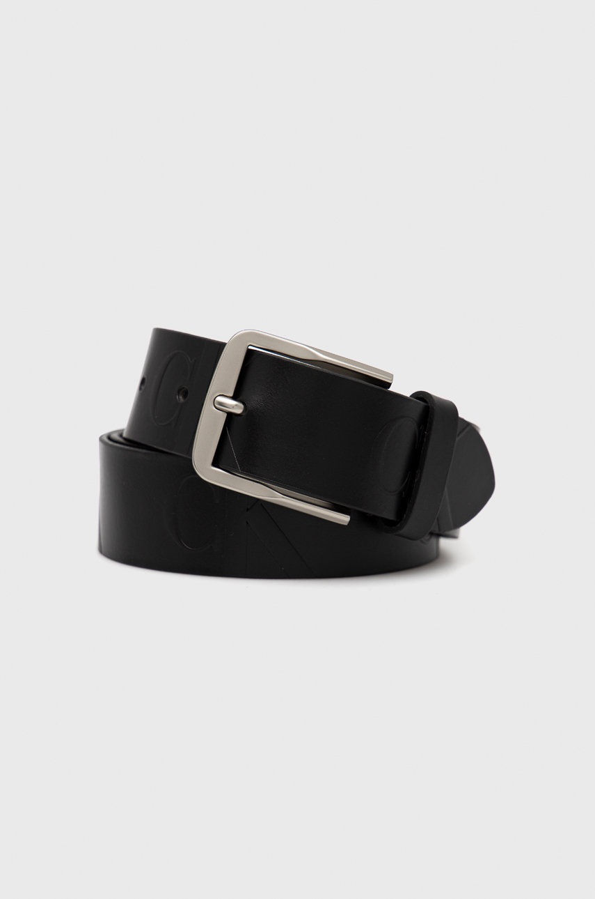 

Кожен колан Calvin Klein Jeans дамски в черно, Черен