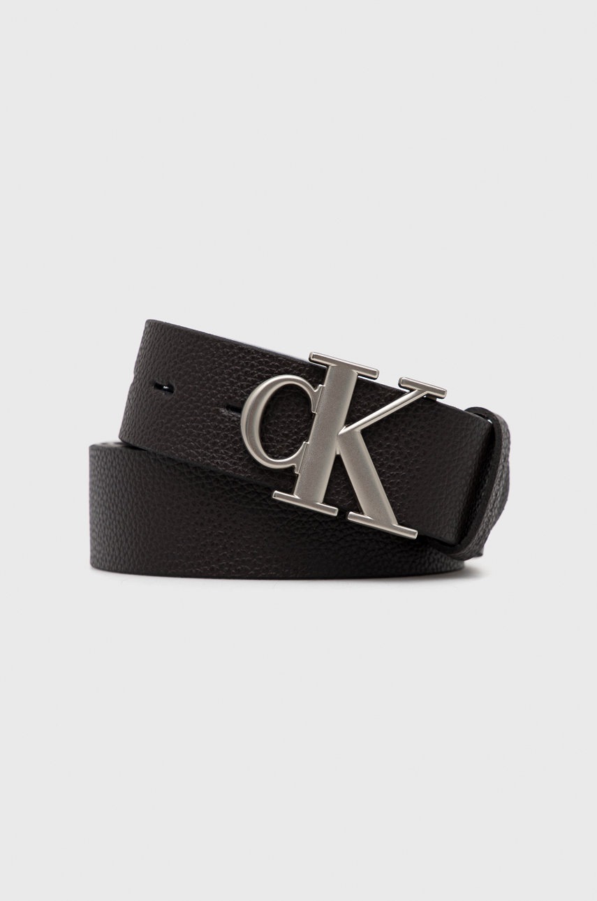 

Кожен колан Calvin Klein Jeans дамски в кафяво, Кафяв