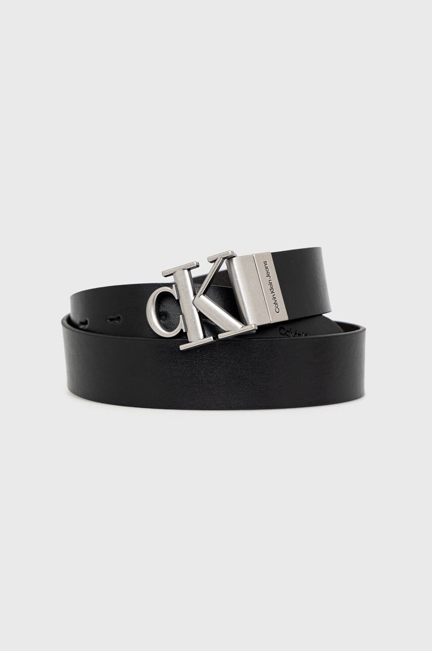 

Кожен колан Calvin Klein Jeans дамски в кафяво, Кафяв