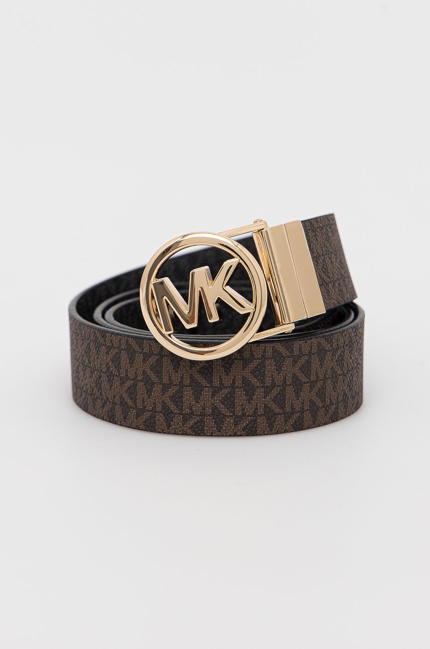 MICHAEL Michael Kors pasek dwustronny 551342 damski kolor brązowy