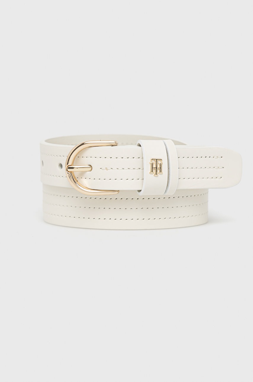 

Кожен колан Tommy Hilfiger дамски в бяло, Бял