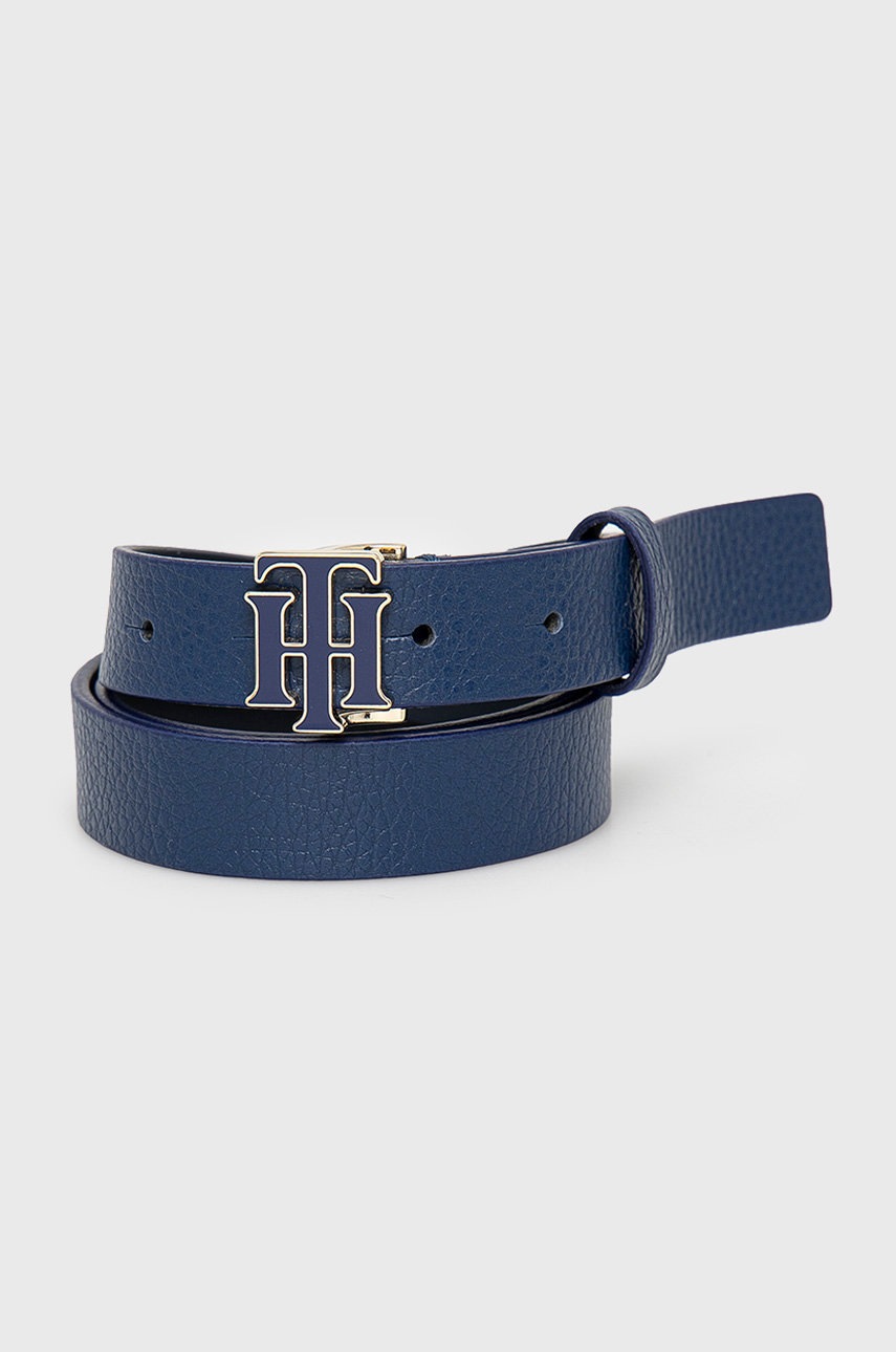 

Кожен колан Tommy Hilfiger дамски в тъмносиньо, Тъмносин