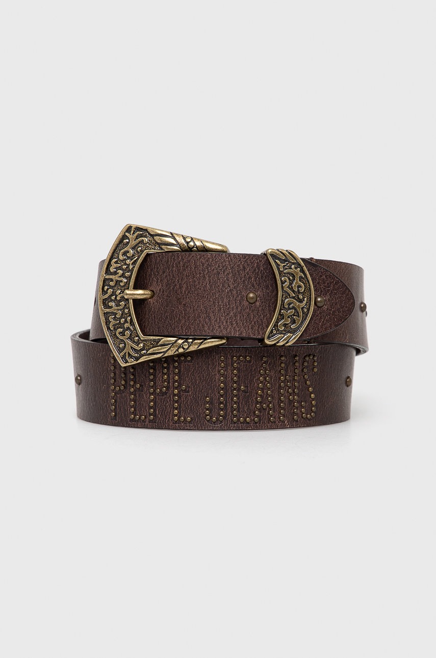 

Колан Pepe Jeans дамски в кафяво, Кафяв