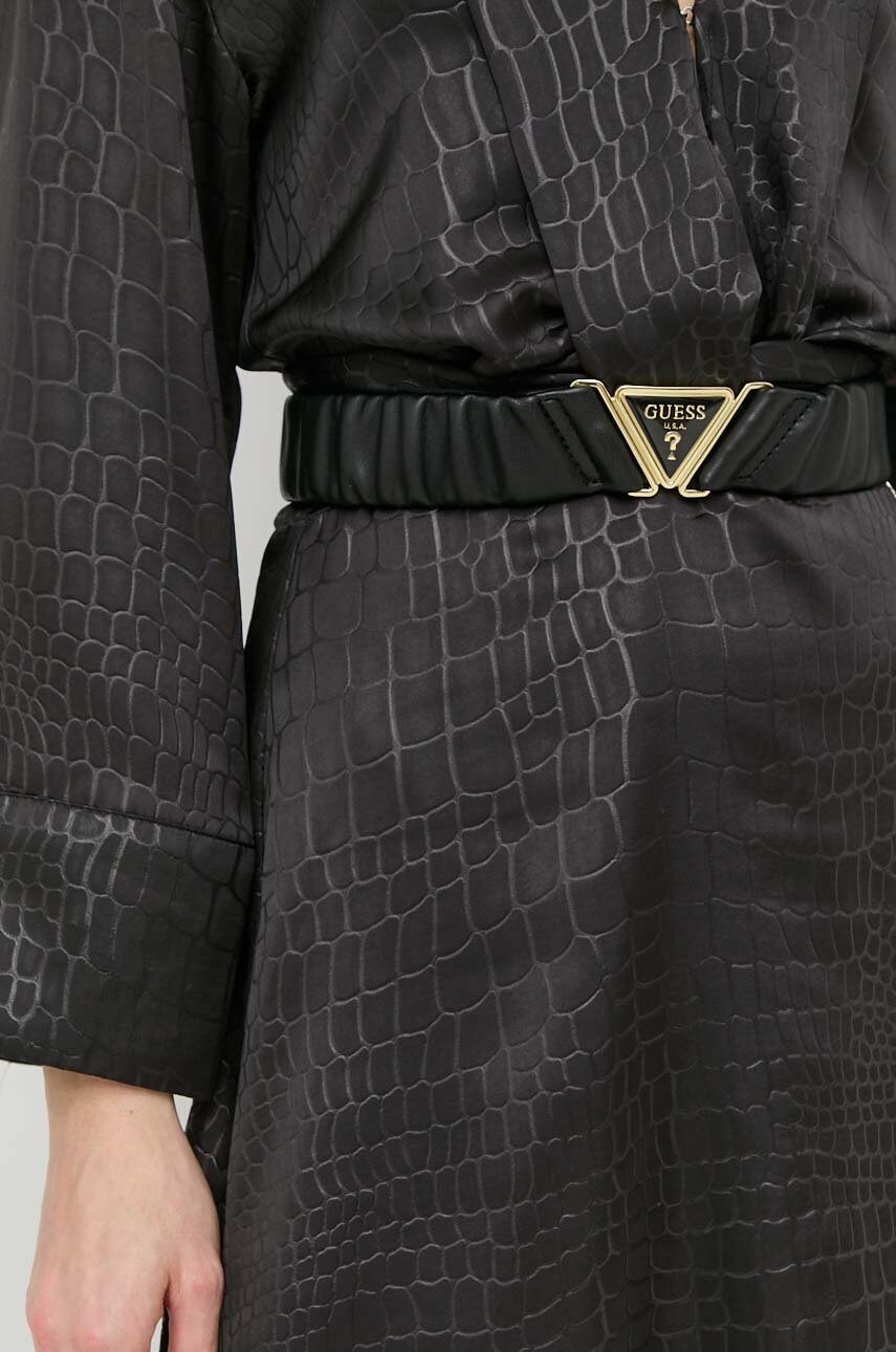 

Колан Guess дамски в черно, Черен