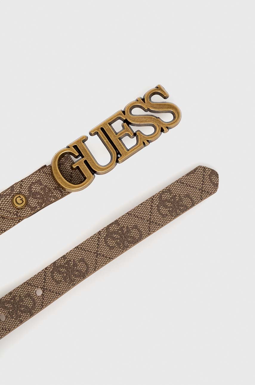 

Ремінь Guess жіночий колір коричневий