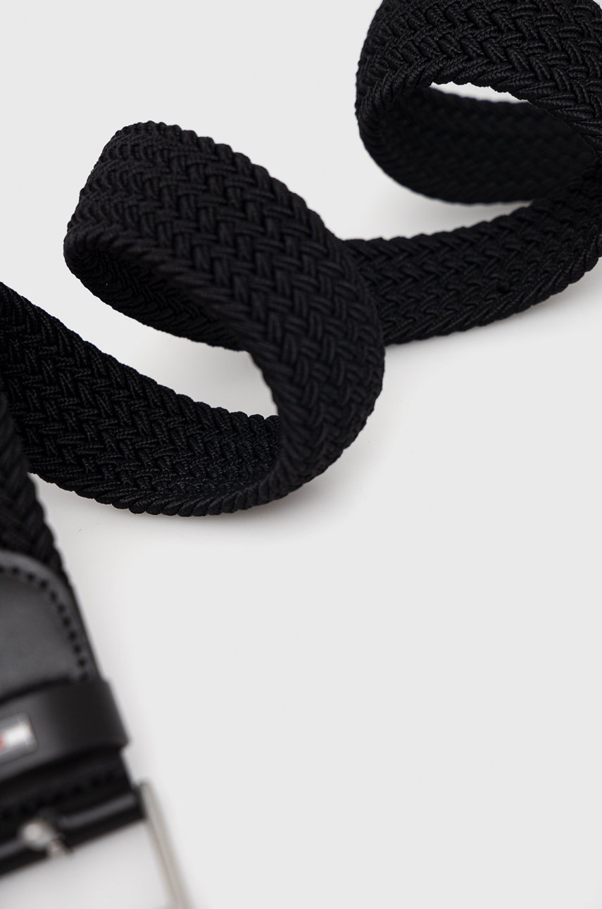 

Ремень Tommy Hilfiger Adan Elastic 3.5 мужской цвет чёрный