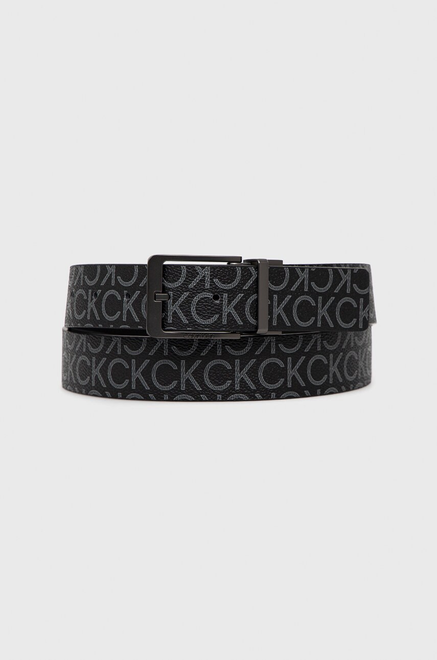 

Колан с две лица Calvin Klein мъжки в черно, Черен