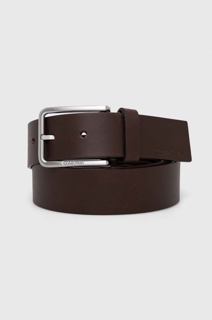 

Кожен колан Calvin Klein мъжки в черно K50K509195, Кафяв