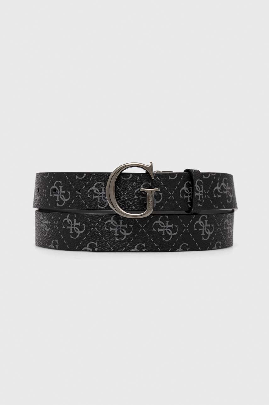 

Колан с две лица Guess мъжки в кафяво, Черен