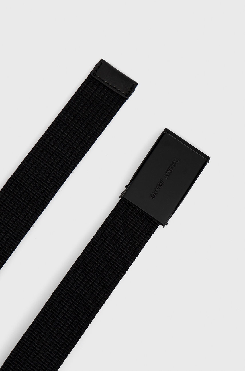 

Ремень Tommy Jeans Essential Webbing 3.5 мужской цвет чёрный