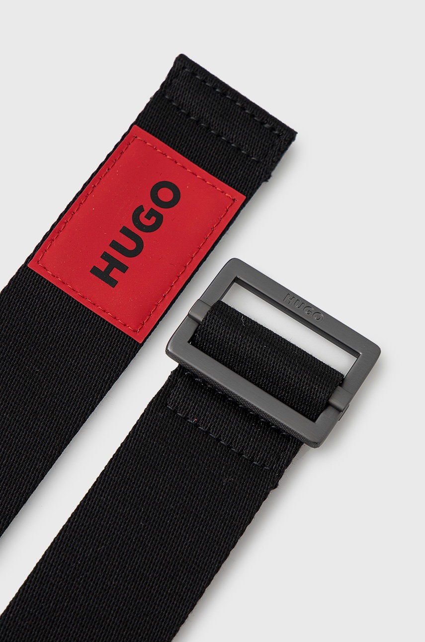 

Ремень HUGO мужской цвет чёрный