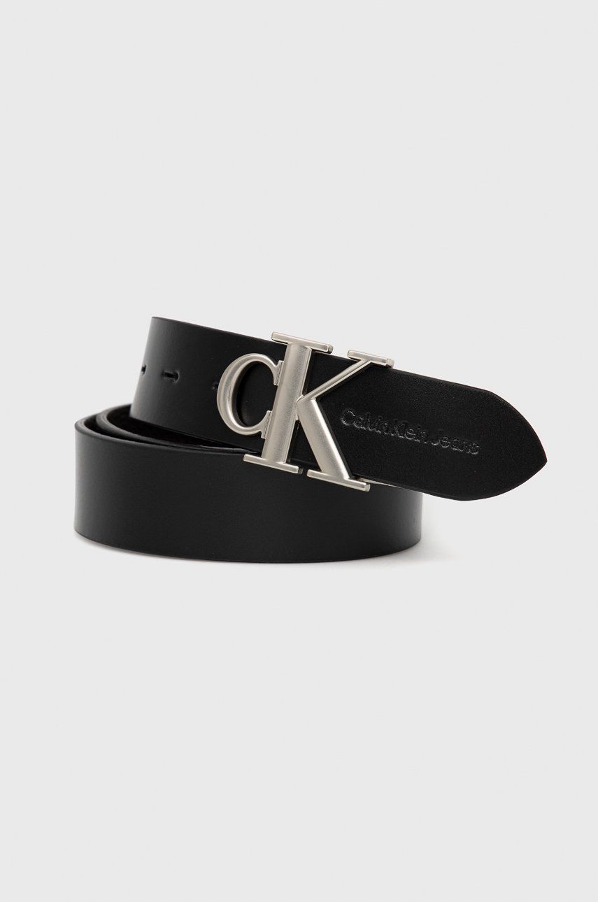 Calvin Klein Jeans pasek dwustronny K50K509536.9BYY męski kolor czarny
