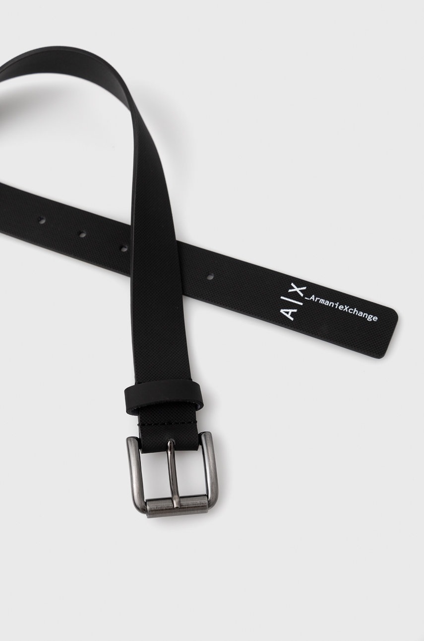 

Ремінь Armani Exchange чоловічий колір чорний