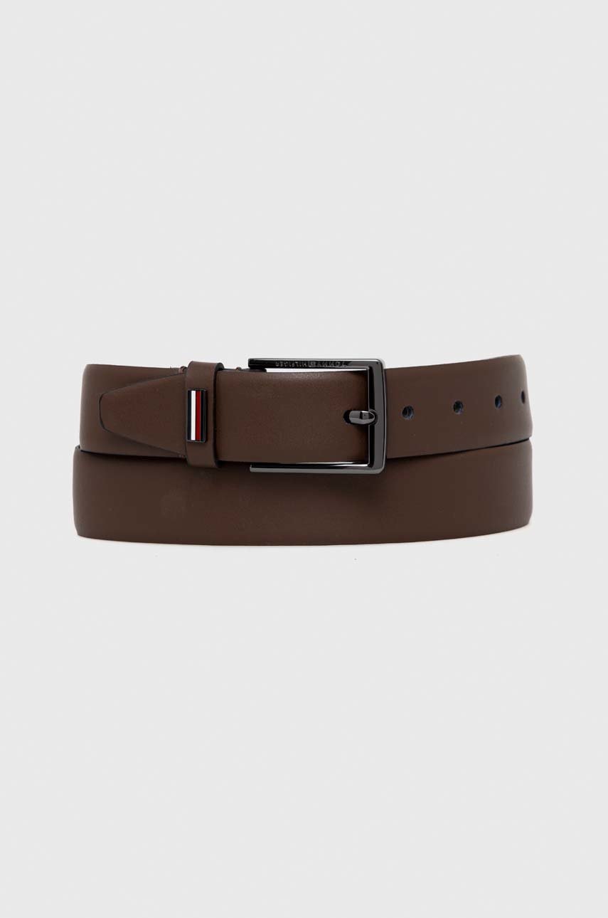 

Кожен колан Tommy Hilfiger мъжки в кафяво, Кафяв
