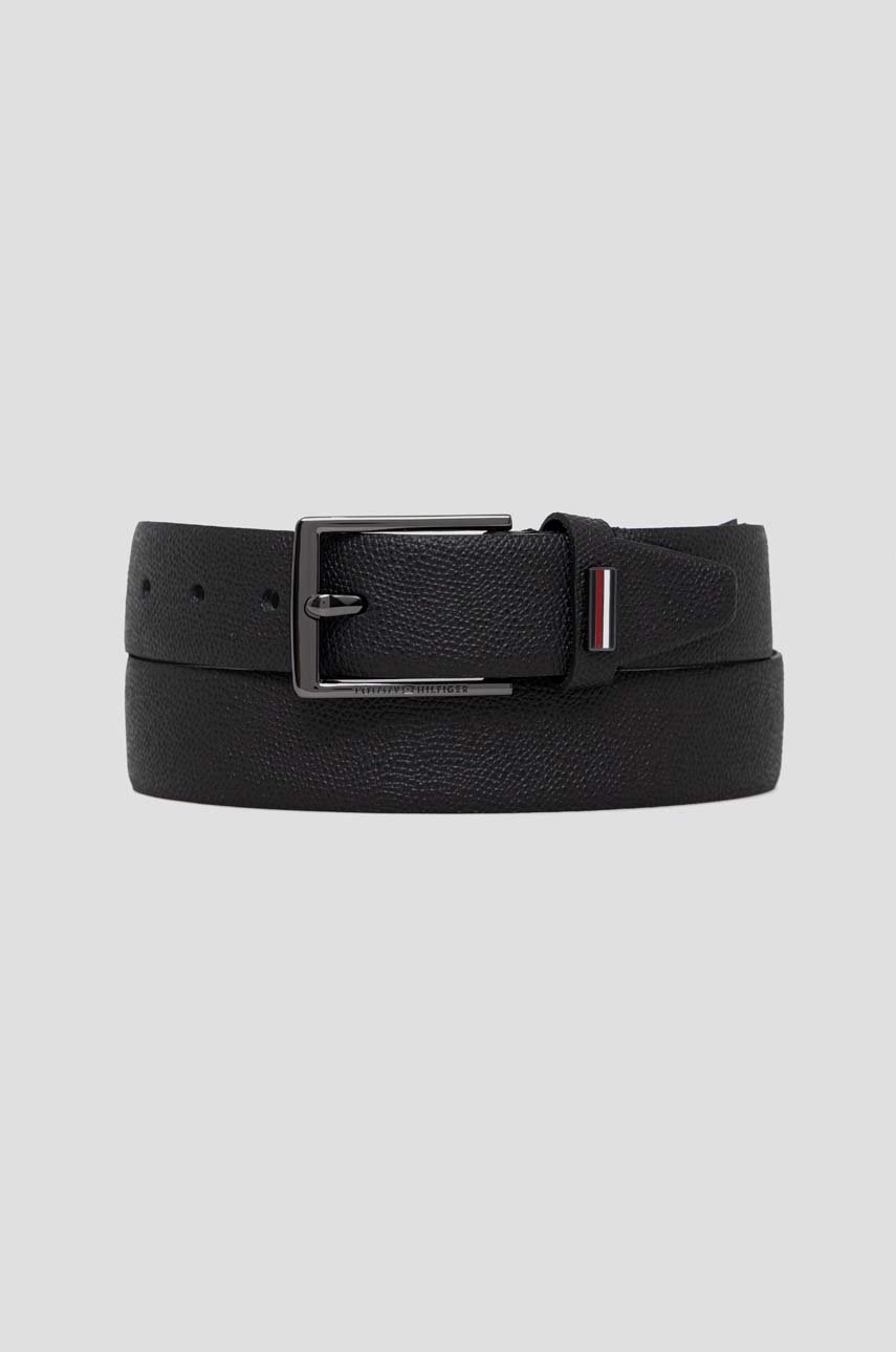 

Кожен колан Tommy Hilfiger мъжки в черно, Черен