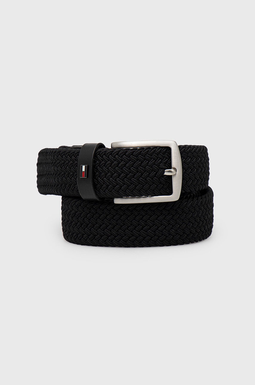 

Колан Tommy Hilfiger мъжки в черно, Черен