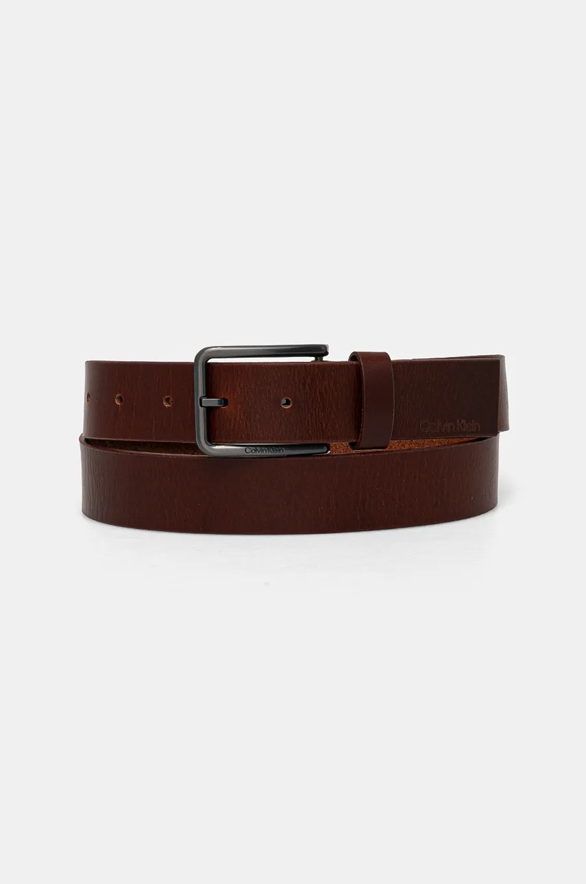 

Кожен колан Calvin Klein мъжки в кафяво K50K509654, Кафяв