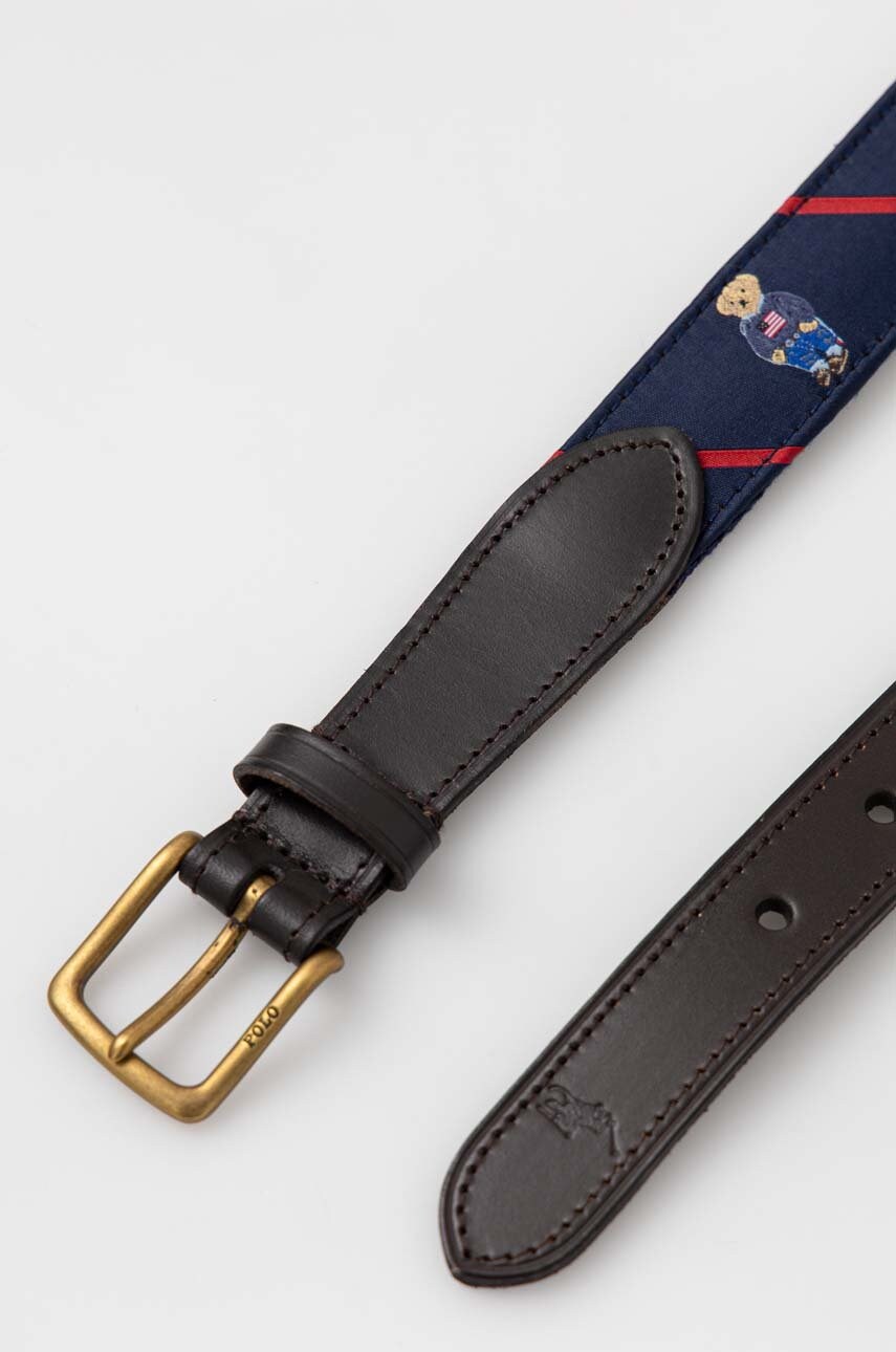 

Ремень Polo Ralph Lauren мужской цвет синий