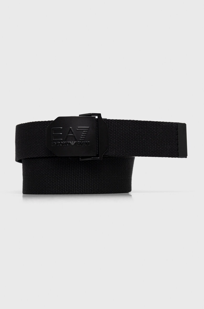 

Колан EA7 Emporio Armani в черно, Черен