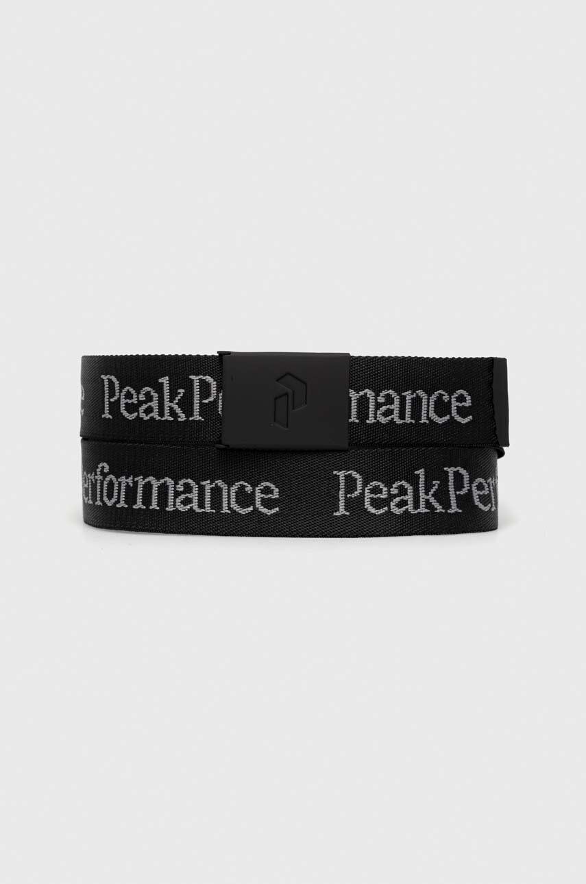Pásek Peak Performance černá barva - černá -  100 % Polyester