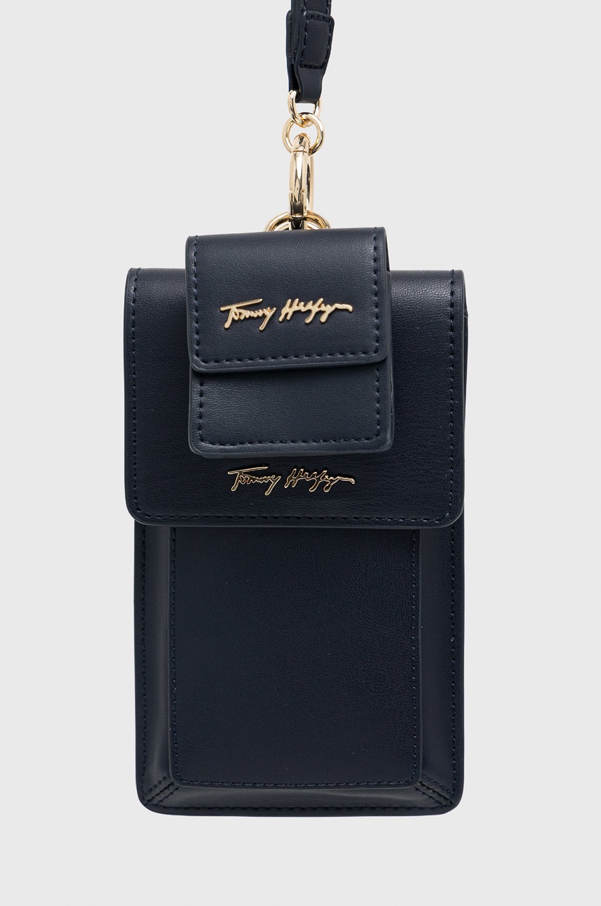 

Калъф за телефон Tommy Hilfiger дамски в тъмносиньо, Тъмносин