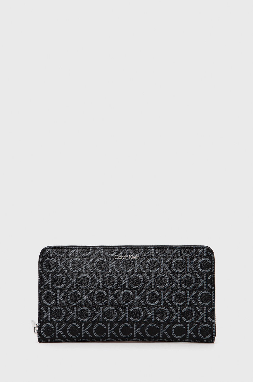

Портфейл Calvin Klein дамски в черно, Черен