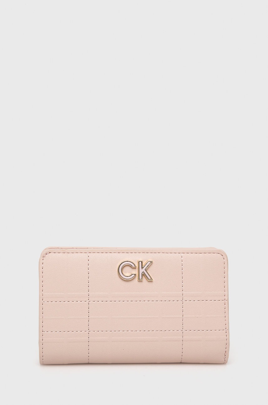 

Портфейл Calvin Klein дамски в розово, Розов