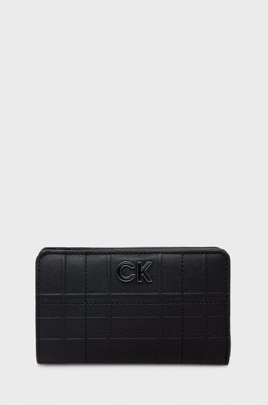 

Портфейл Calvin Klein дамски в черно, Черен