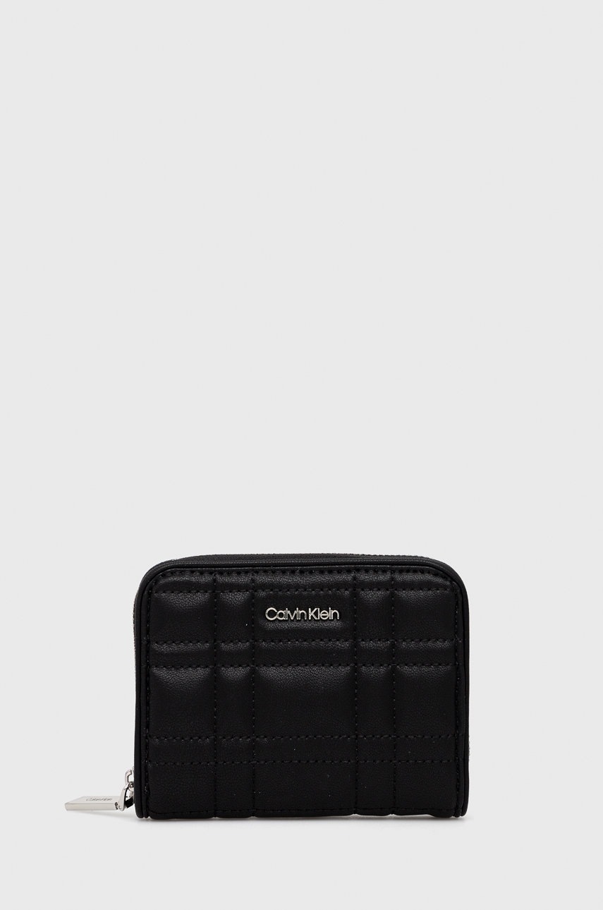 

Портфейл Calvin Klein дамски в черно, Черен