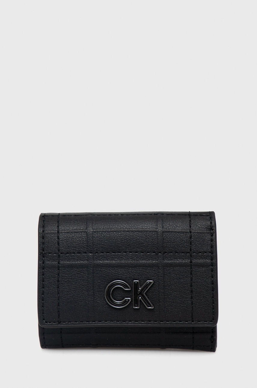 

Портфейл Calvin Klein дамски в черно, Черен