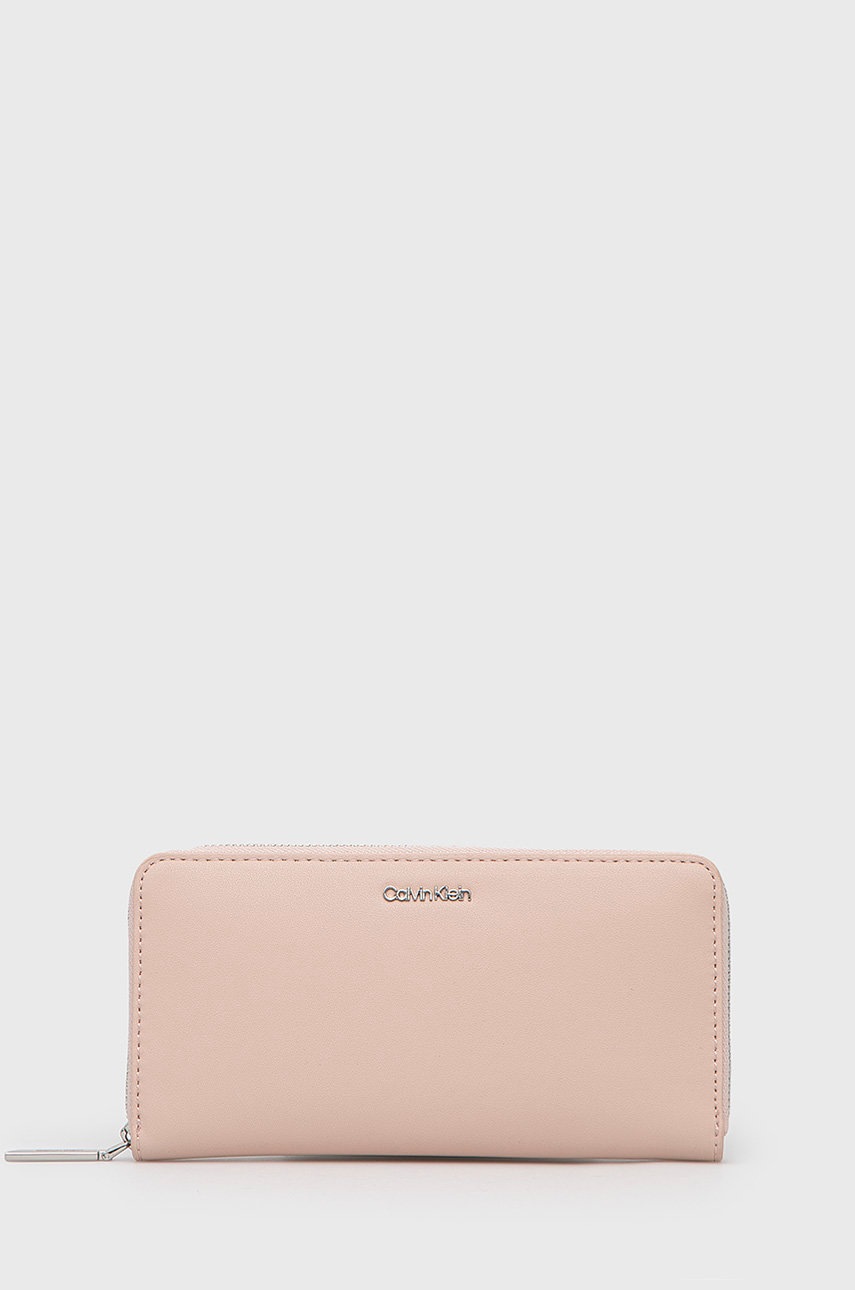 

Портфейл Calvin Klein дамски в розово, Розов