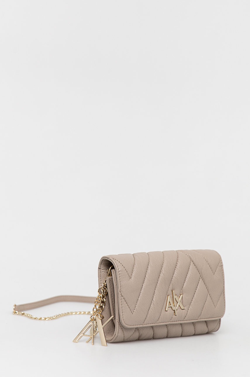 

Кошелек Armani Exchange цвет бежевый