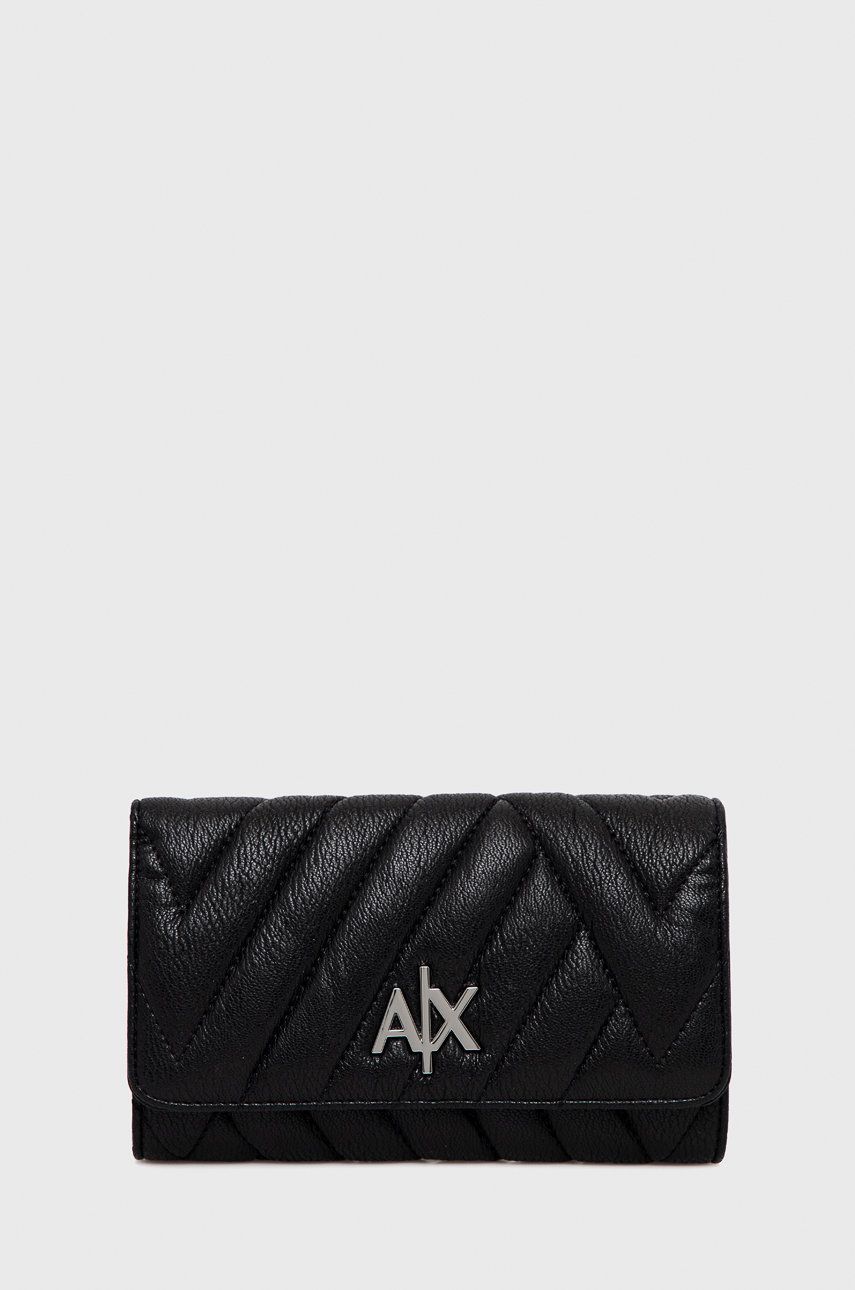 Armani Exchange portfel kolor czarny