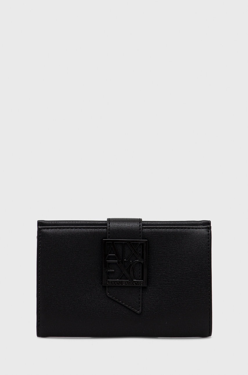 

Гаманець Armani Exchange жіночий колір чорний