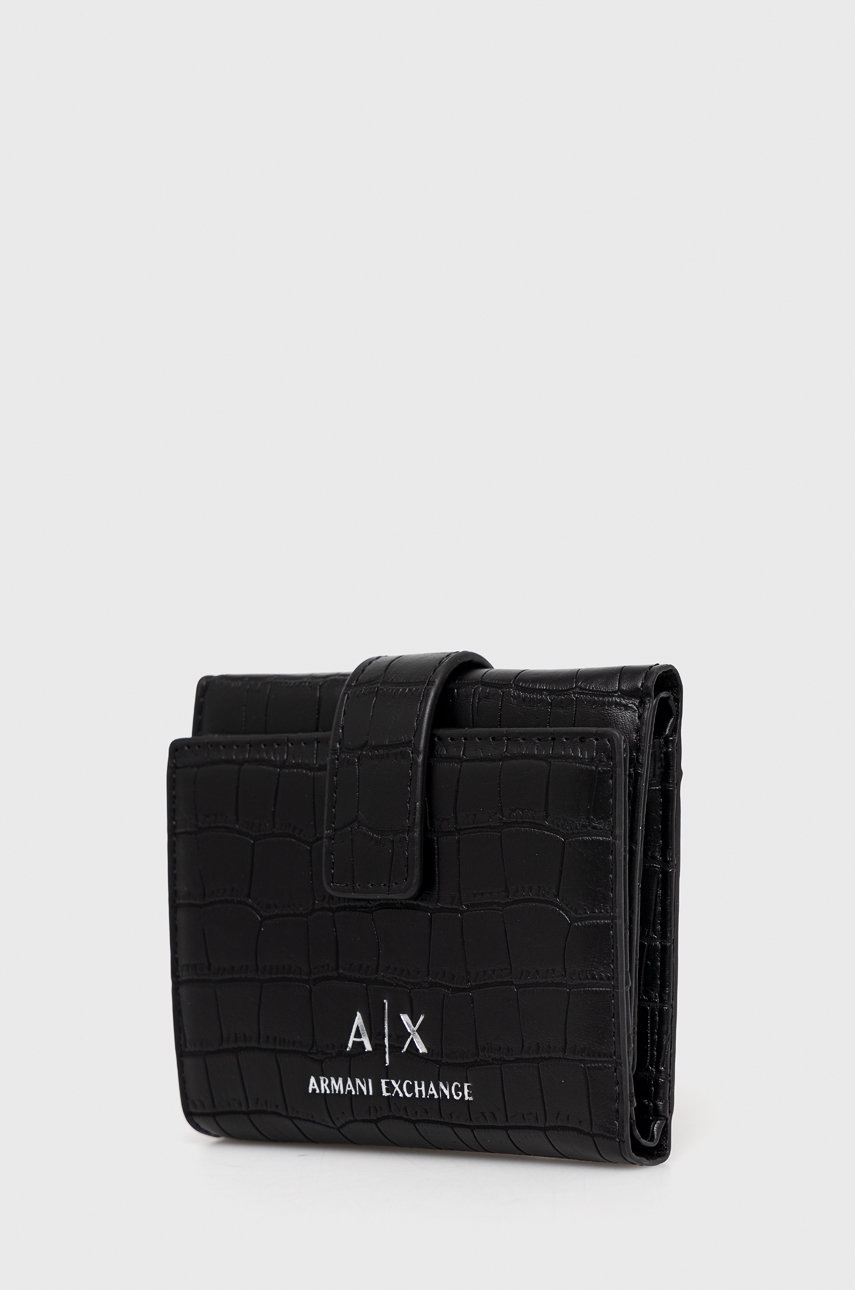 

Кошелек Armani Exchange женский цвет чёрный
