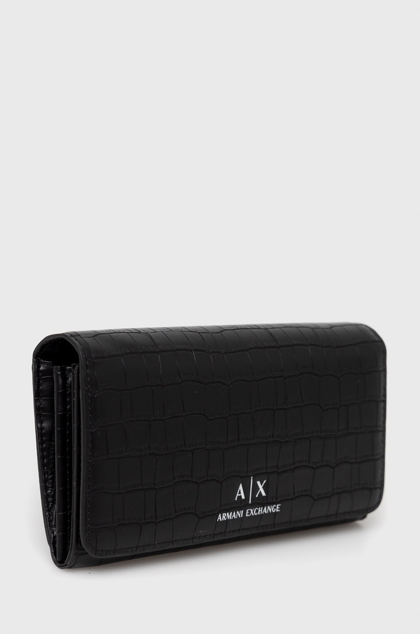 

Гаманець Armani Exchange жіночий колір чорний