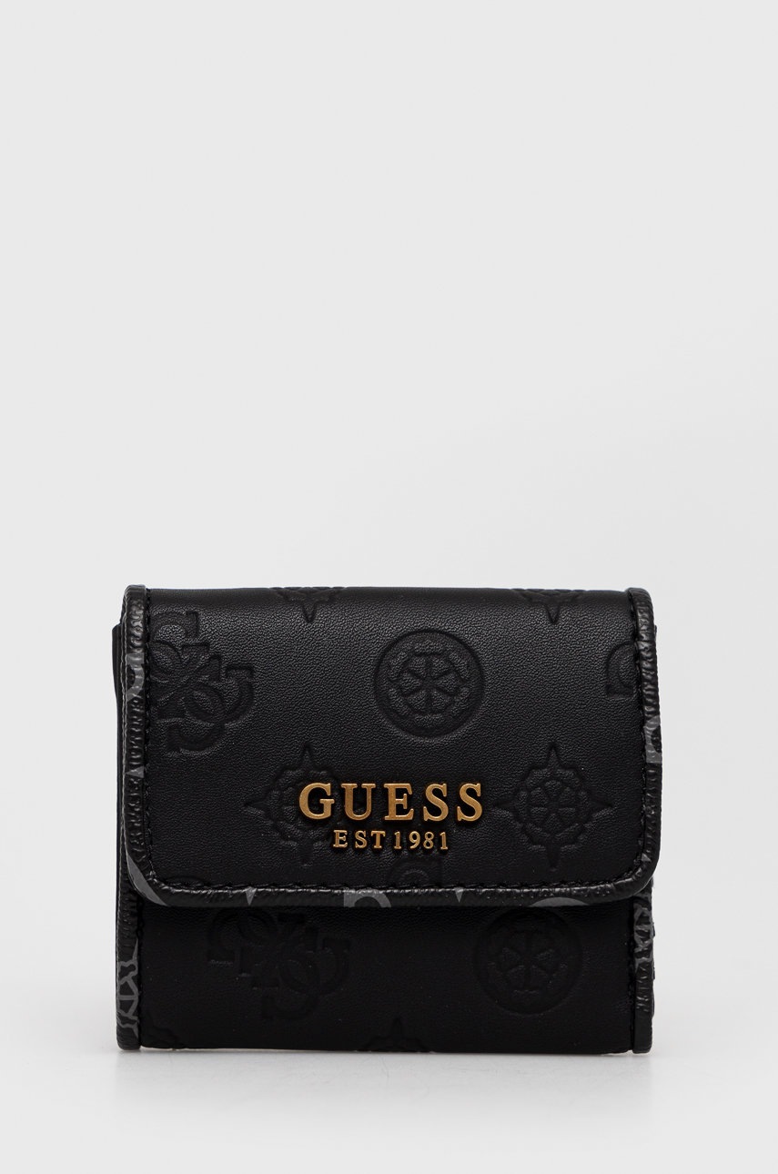

Портфейл Guess дамски в черно, Черен