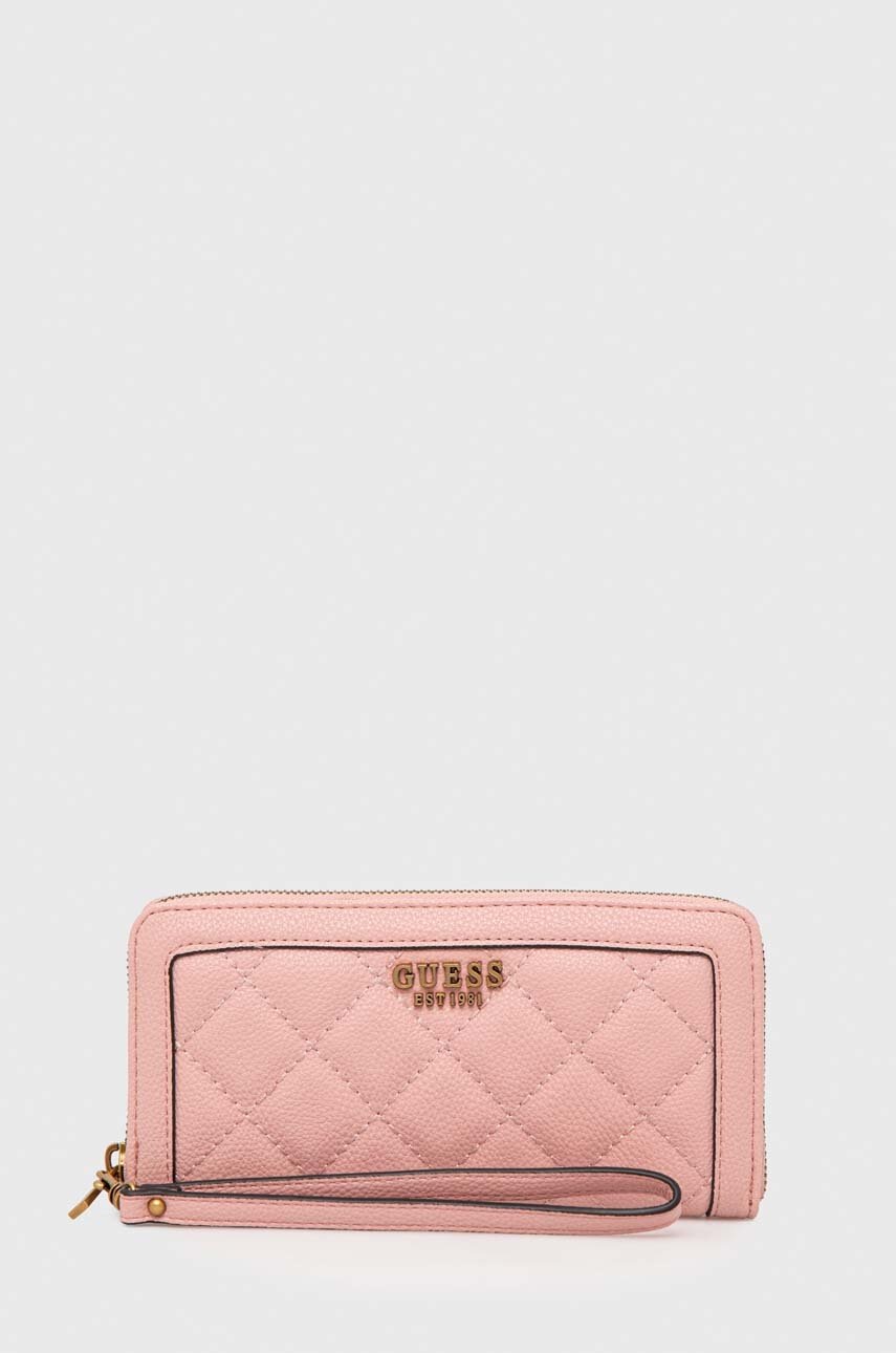 

Гаманець Guess жіночий колір бежевий