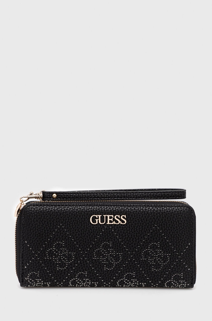 

Портфейл Guess дамски в черно, Черен