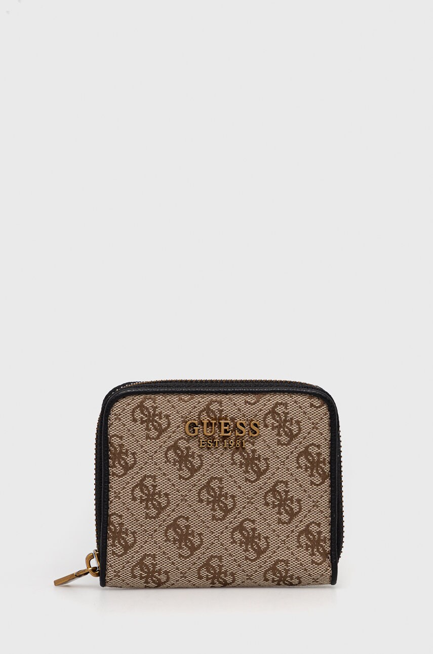 

Портфейл Guess дамски в бежово, Бежов