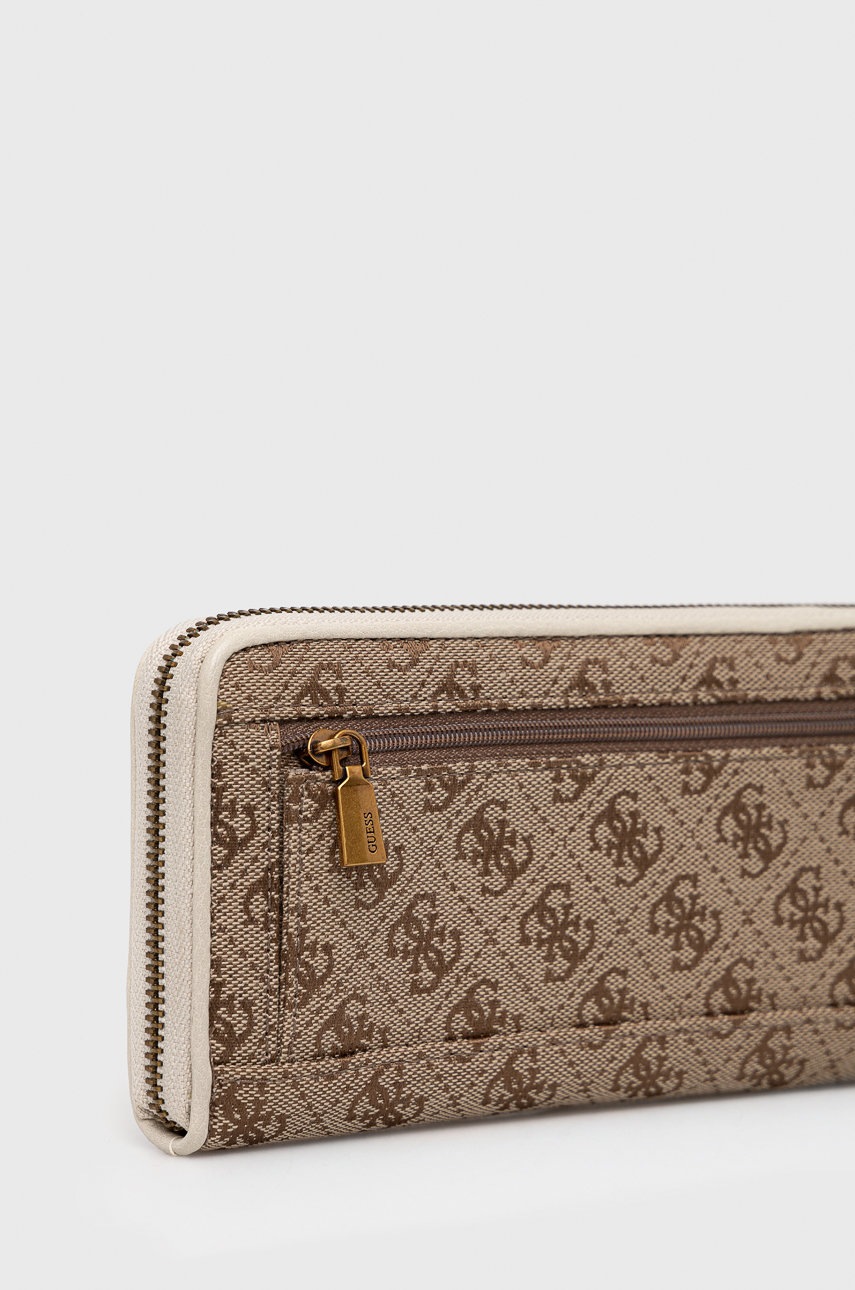 

Гаманець Guess жіночий колір бежевий