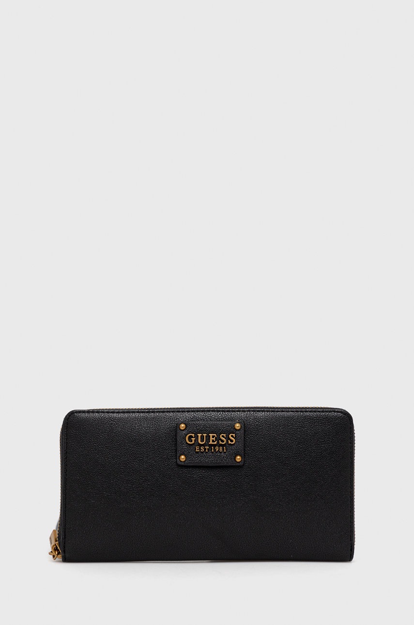 

Портфейл Guess дамски в черно, Черен
